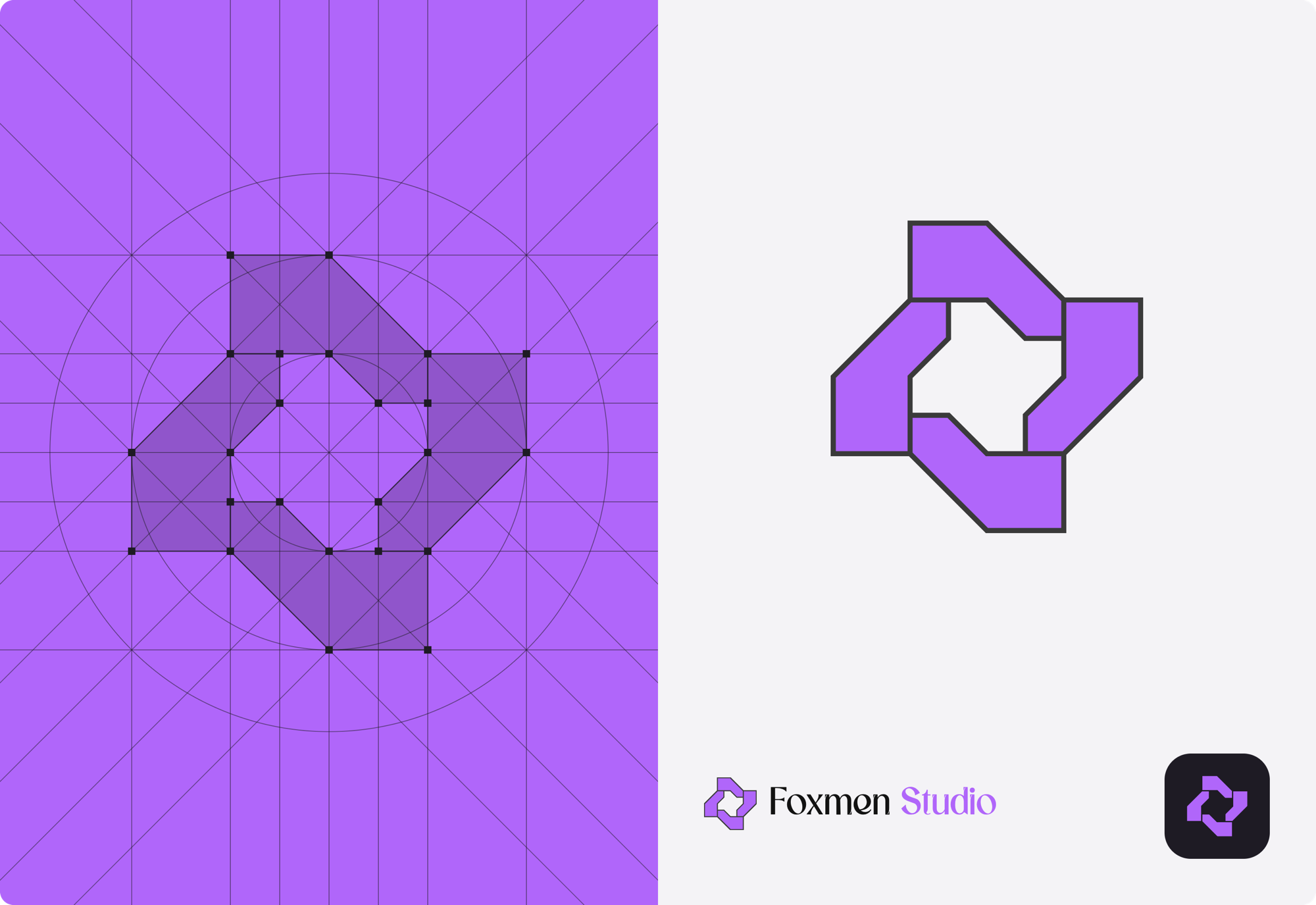 Foxmen mark construction grid